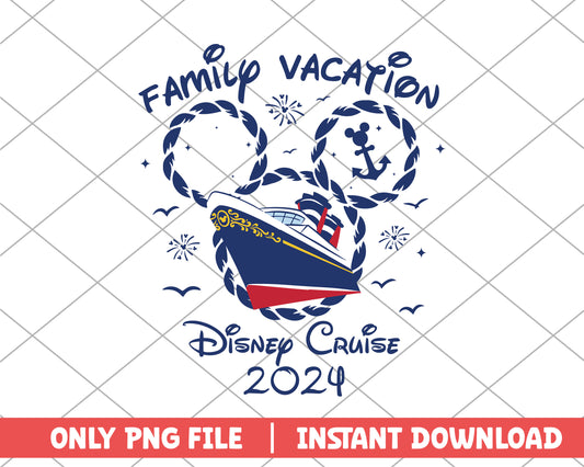 Mickey family vacation disney cruise png