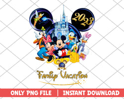 Mickey family vacation png