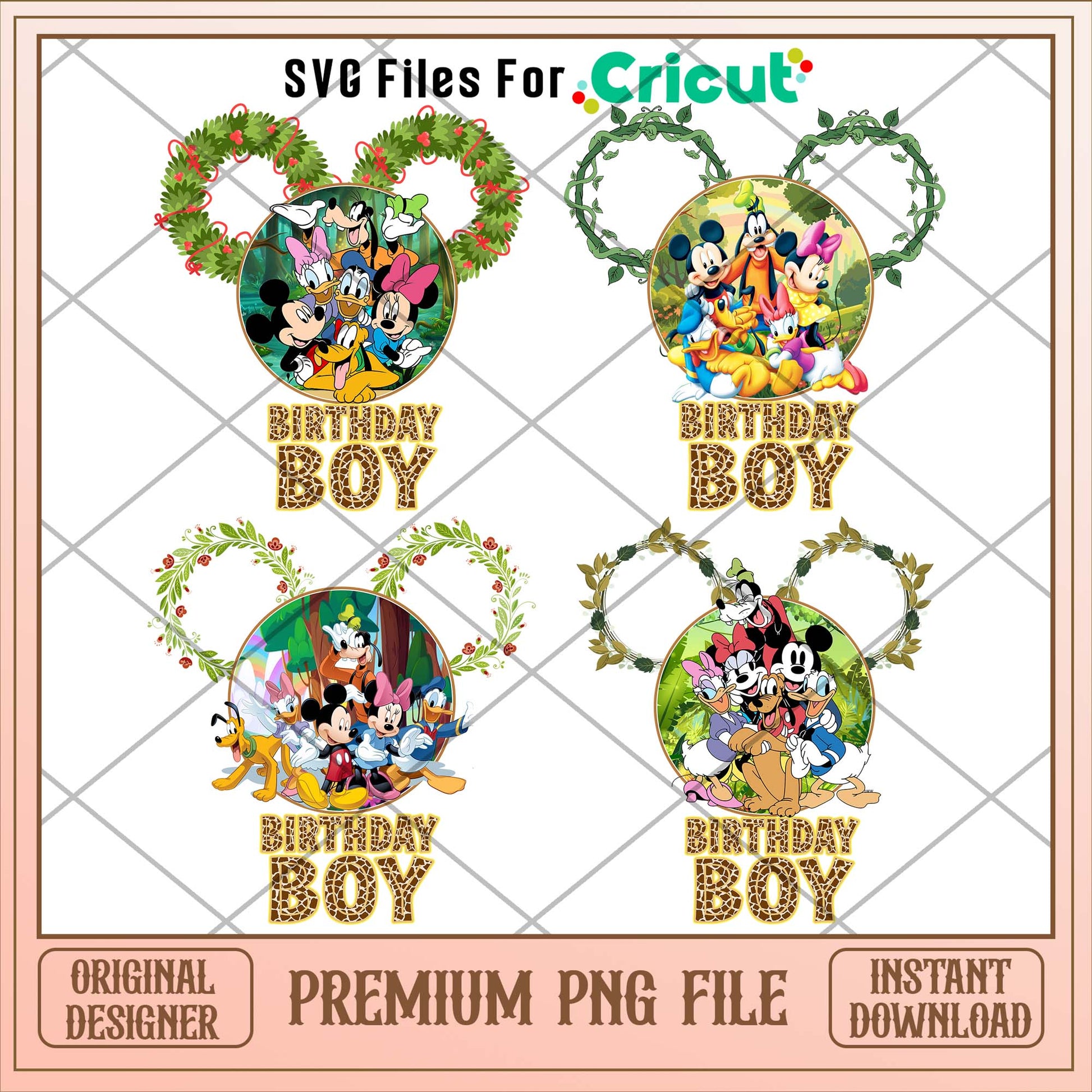 Mickey friends birthday boy png bundle