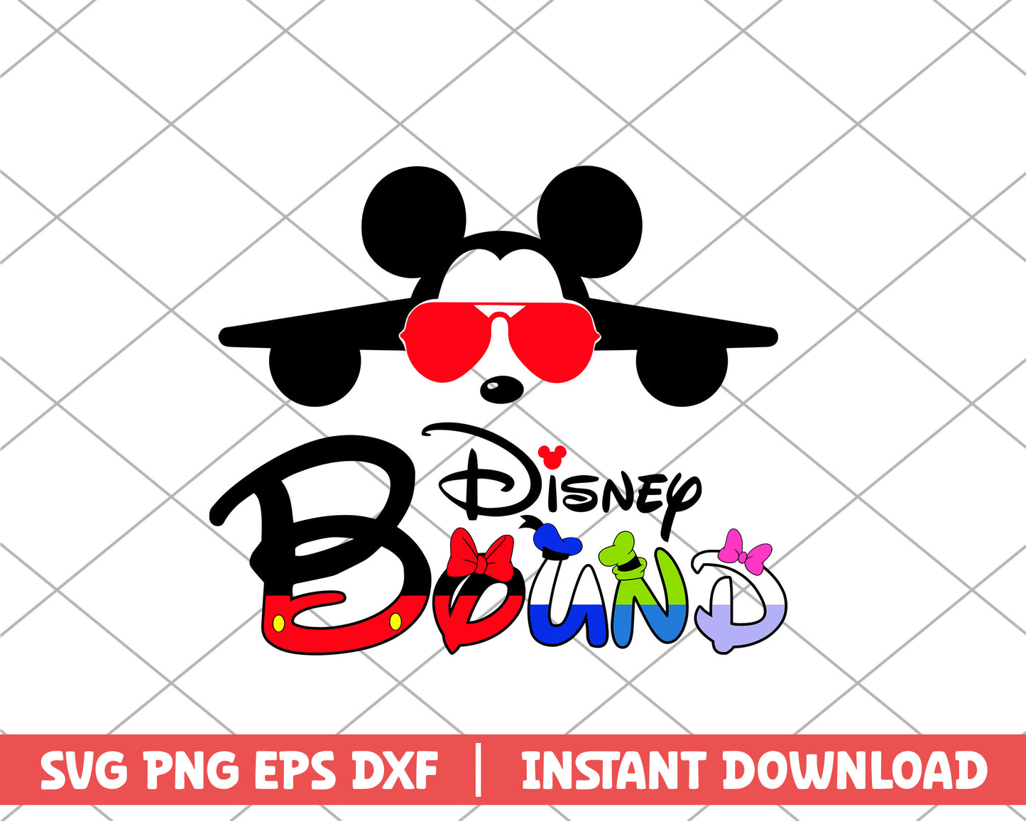 Mickey glasses disney bound  disney svg