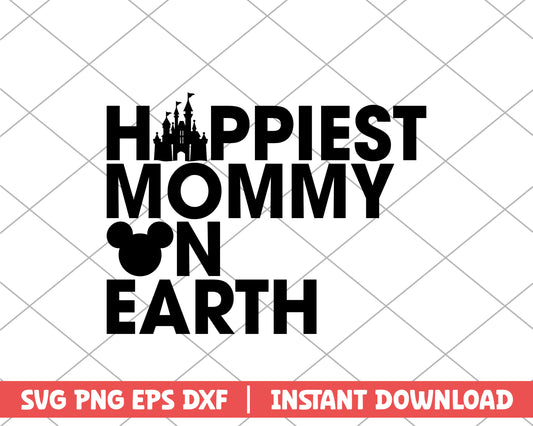 Mickey hapiest mom on earth disney svg