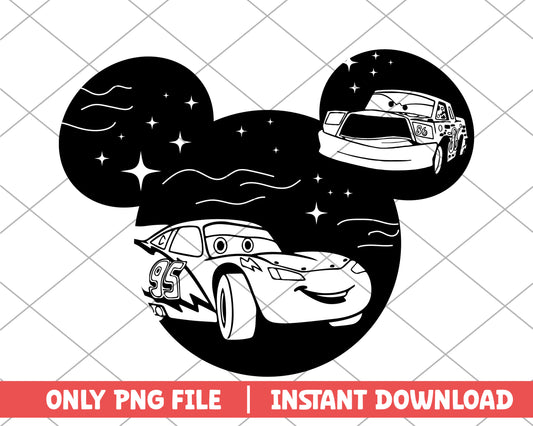 Mickey head cars disney png