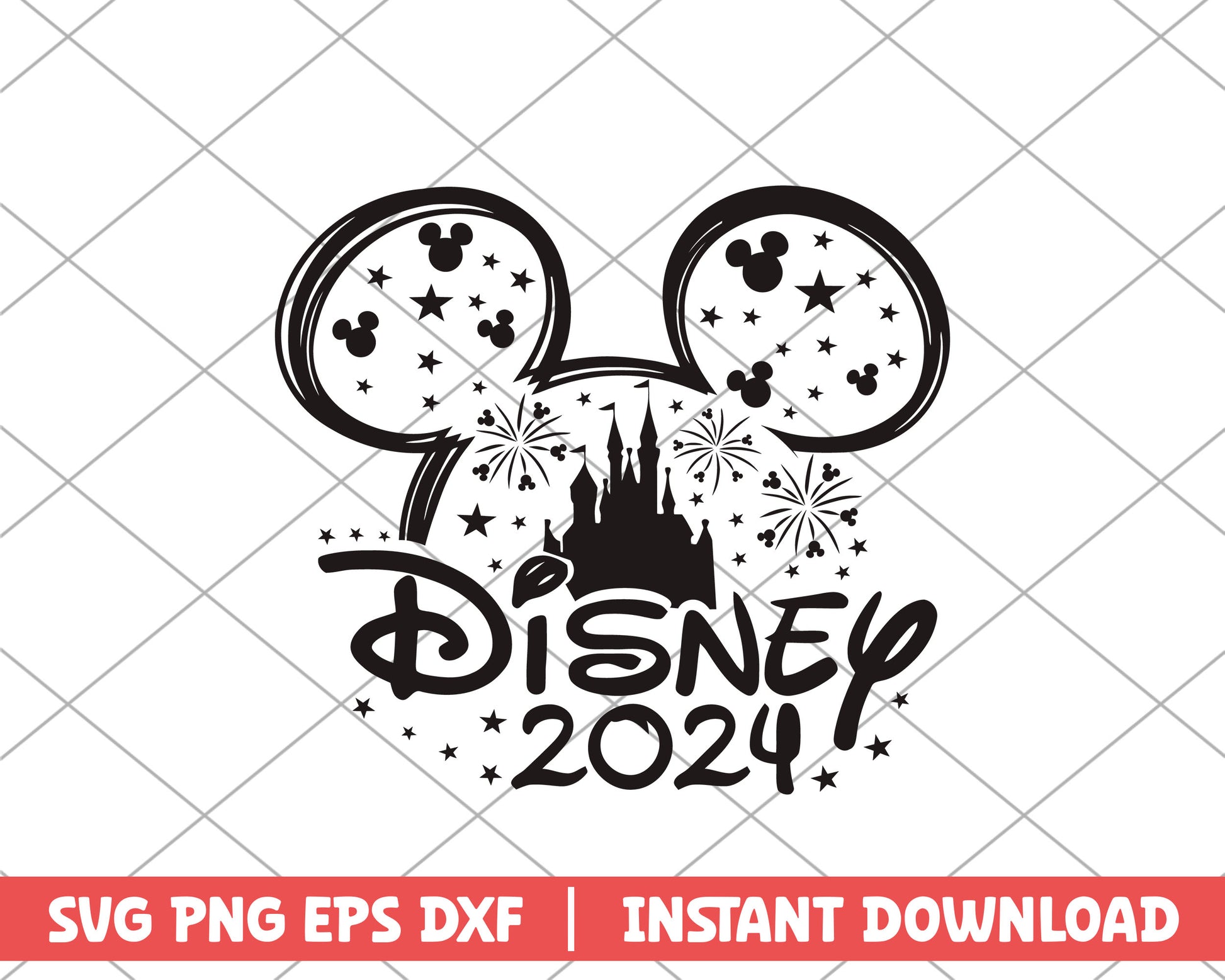 Mickey head disney 2024 disney svg