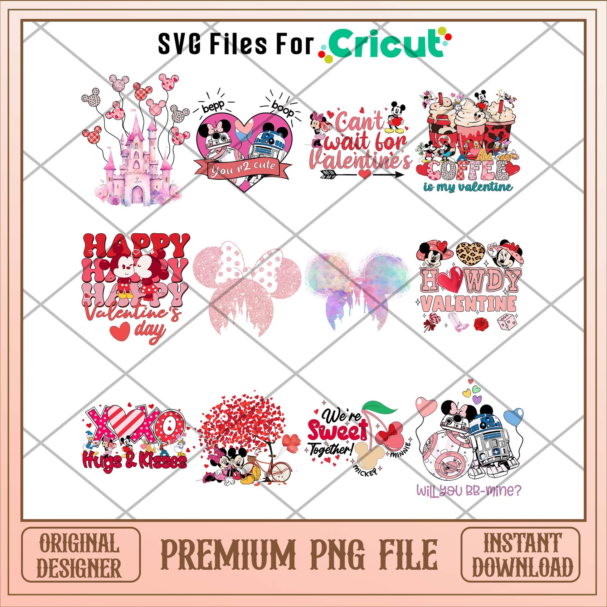 Disney Valentine Day PNG Bundle