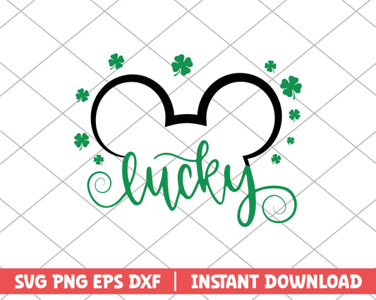 Mickey lucky boy disney svg