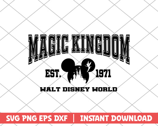 Mickey magic kingdom wald disney world disney svg