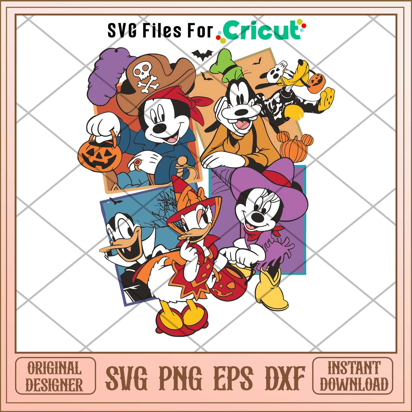Mickey mouse and friends halloween svg, Disney characters svg, Digital Download