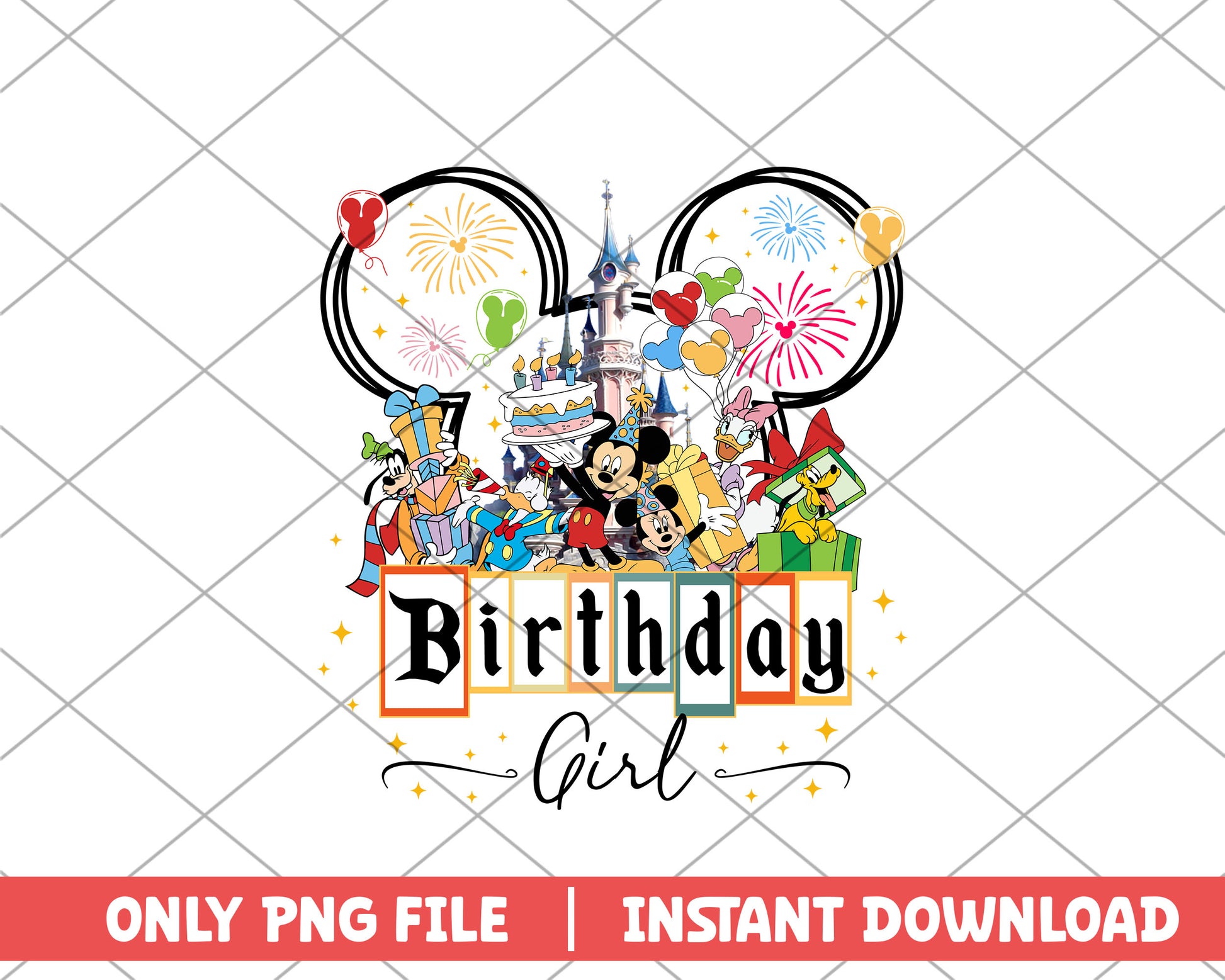 Mickey mouse birthday girl disney png