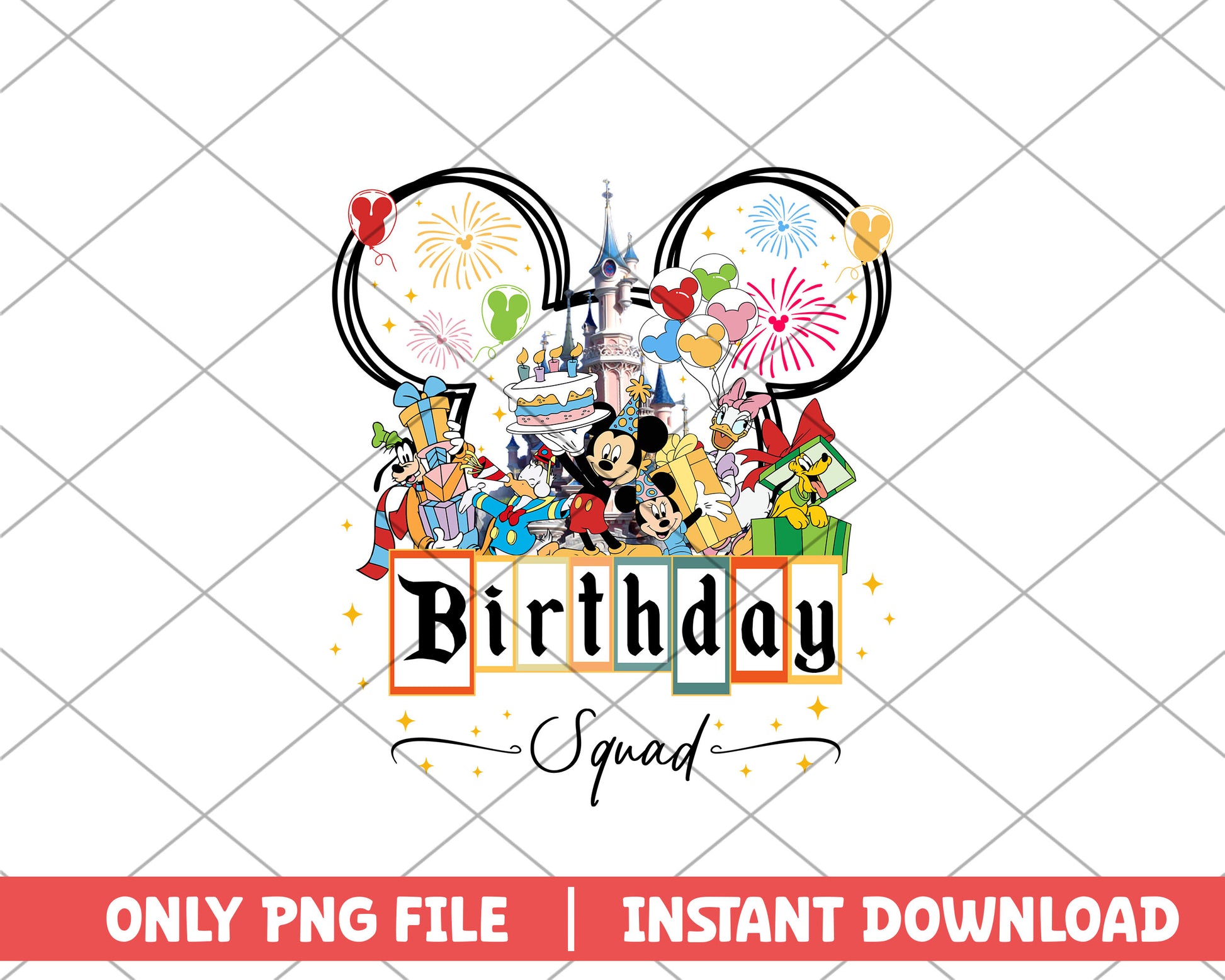 Mickey mouse birthday squad disney png