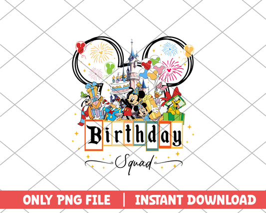 Mickey mouse birthday squad disney png