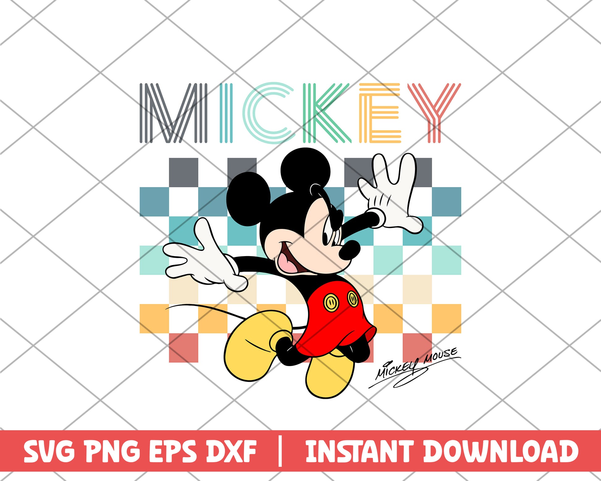 Mickey mouse character disney svg