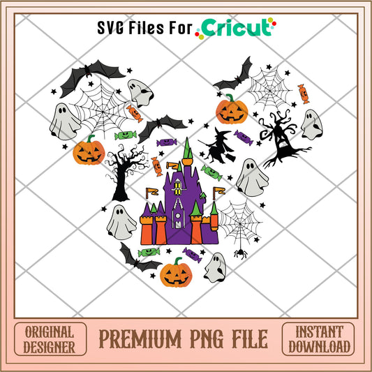 Mickey mouse disneyland halloween png, Disney characters png, Digital Download