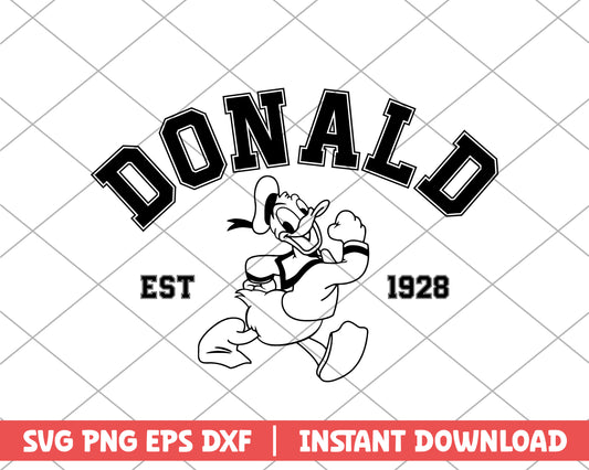 Mickey mouse donald disney svg