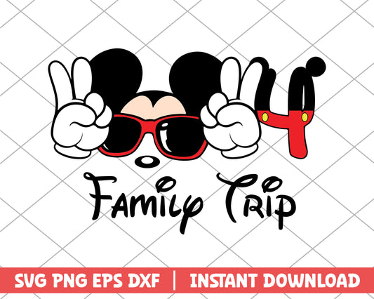 Mickey mouse family trip 2024 disney svg