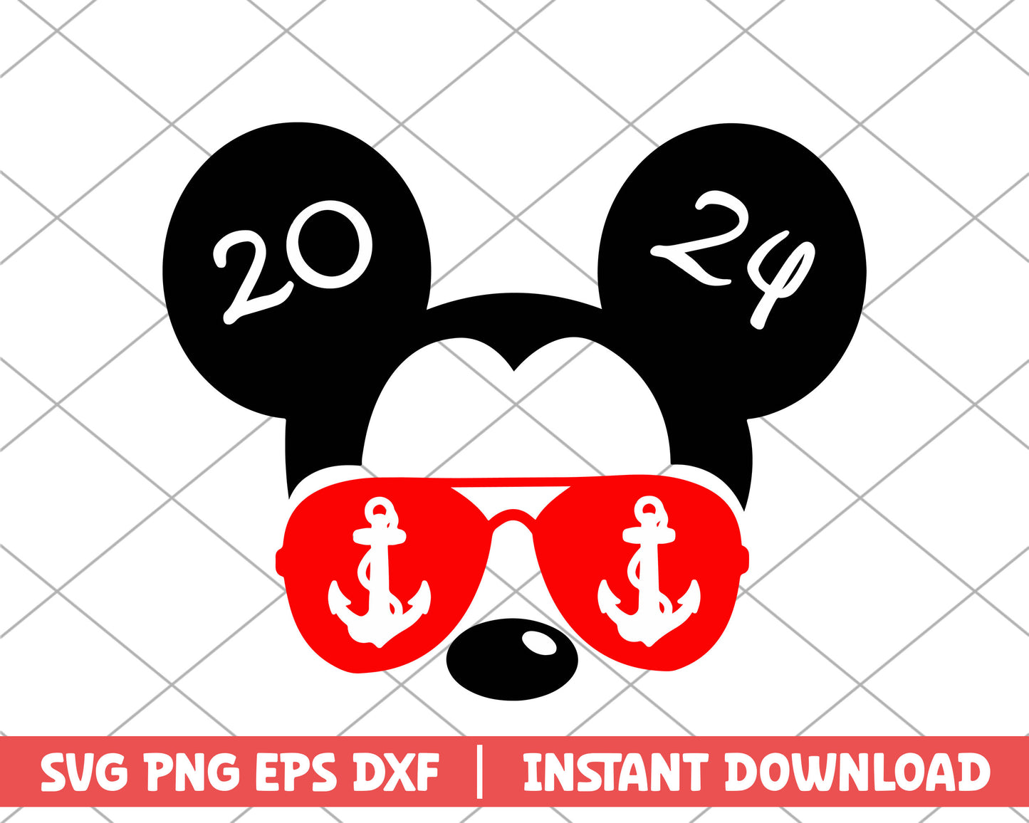 Mickey mouse glasses disney svg