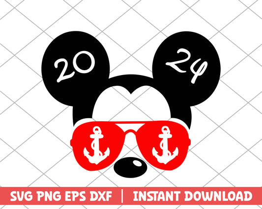 Mickey mouse glasses disney svg