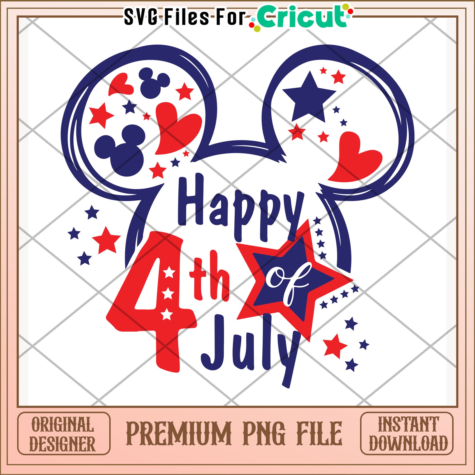 Mickey mouse happy the 4th of july png, disney character png, freedom america png