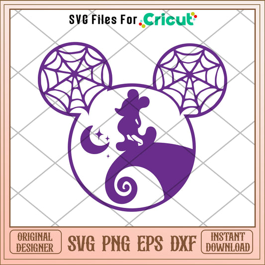Mickey mouse head halloween  svg, Disney characters svg, Digital Download
