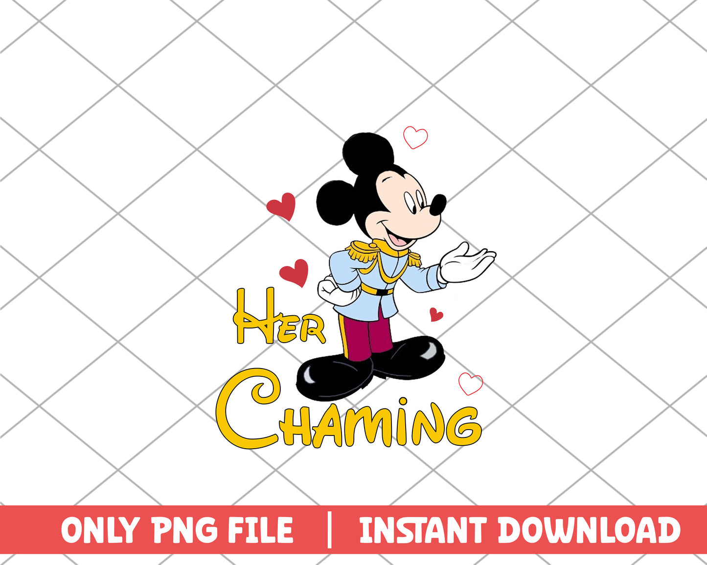 Mickey mouse her chaming disney png