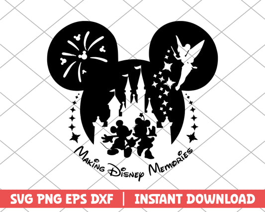 Mickey mouse making disney memories svg