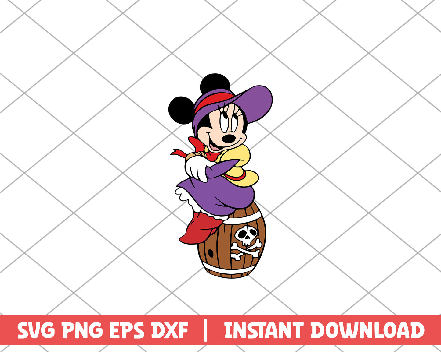 Mickey pirate wine disney svg