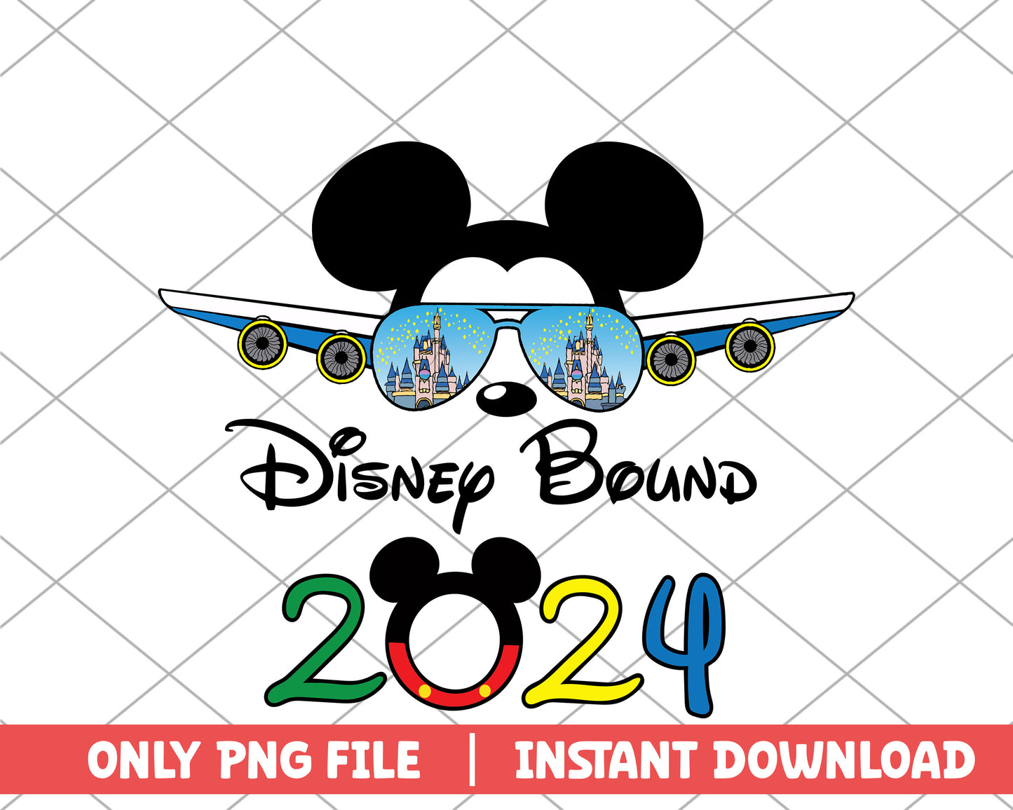 Mickey plane disney bound 2024 png