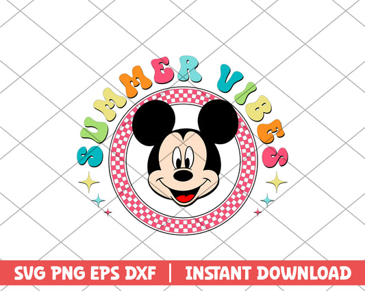 Mickey summer vibes disney svg