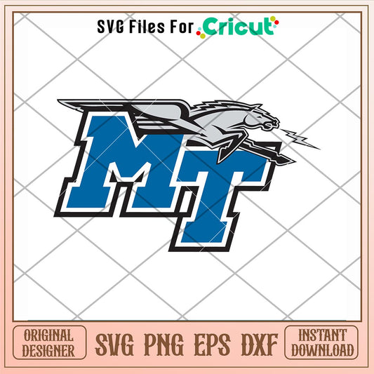 Middle Tennessee Blue Raiders Logo Svg, Middle Tennessee Blue Raiders Svg, NCAA Svg