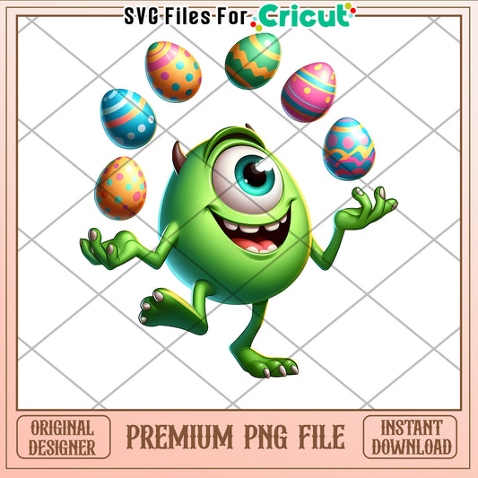 Mike Wazowski Easter PNG Cricut