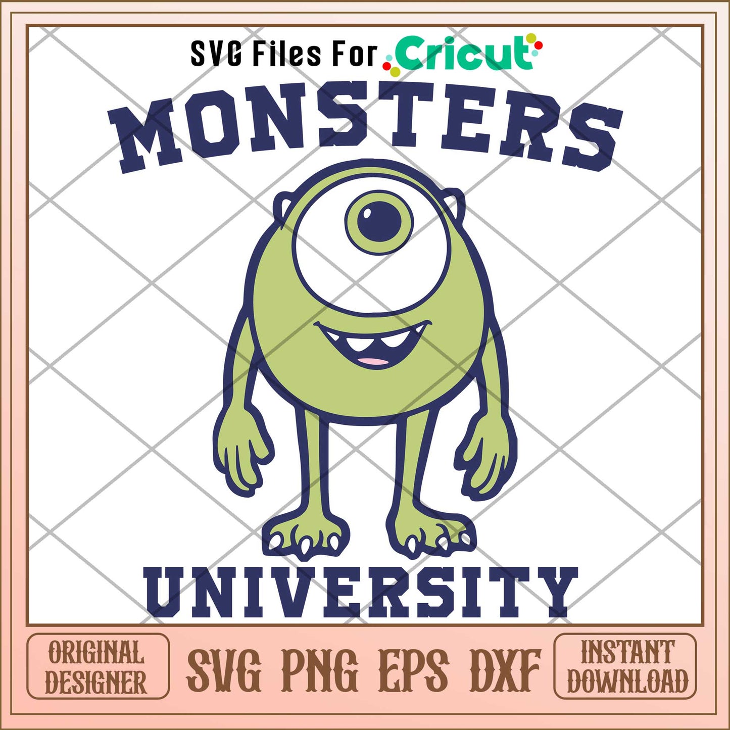 Mike Wazowski Monsters University svg,  monsters inc svg, Digital dowload