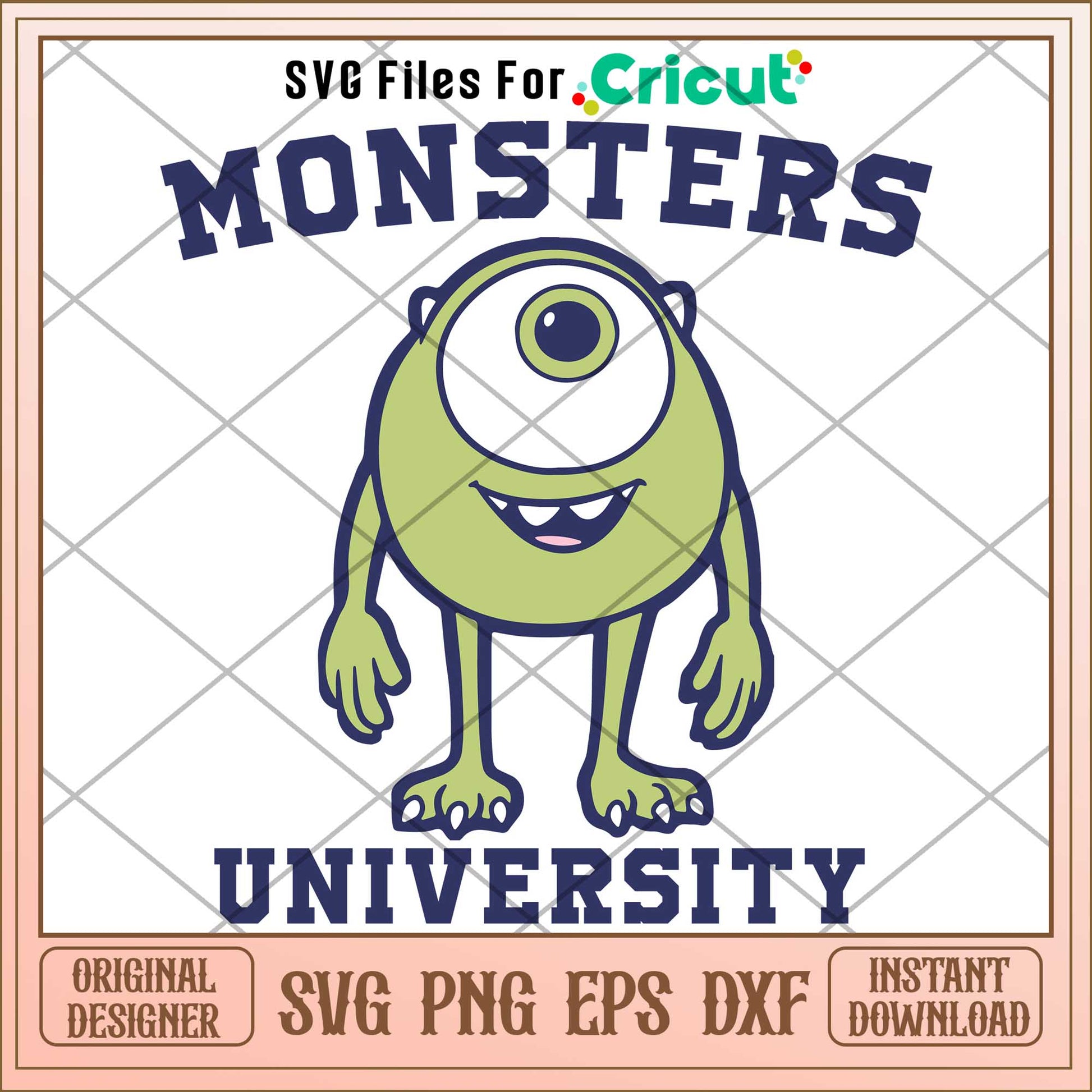 Mike Wazowski Monsters University svg,  monsters inc svg, Digital dowload