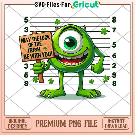 Mike Wazowski St Patricks Day PNG
