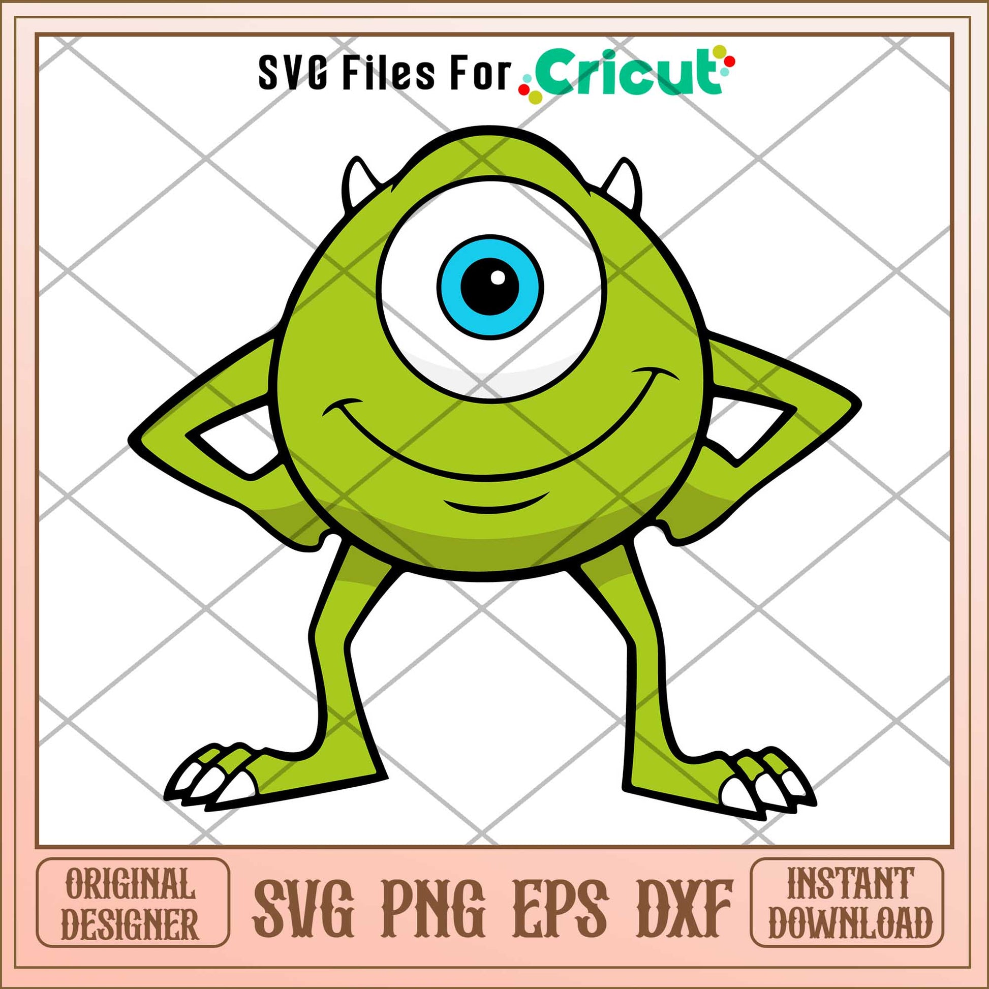 monsters inc wazowski Mike Wazowski svg, monsters inc svg, Digital dowload – svg files for cricut