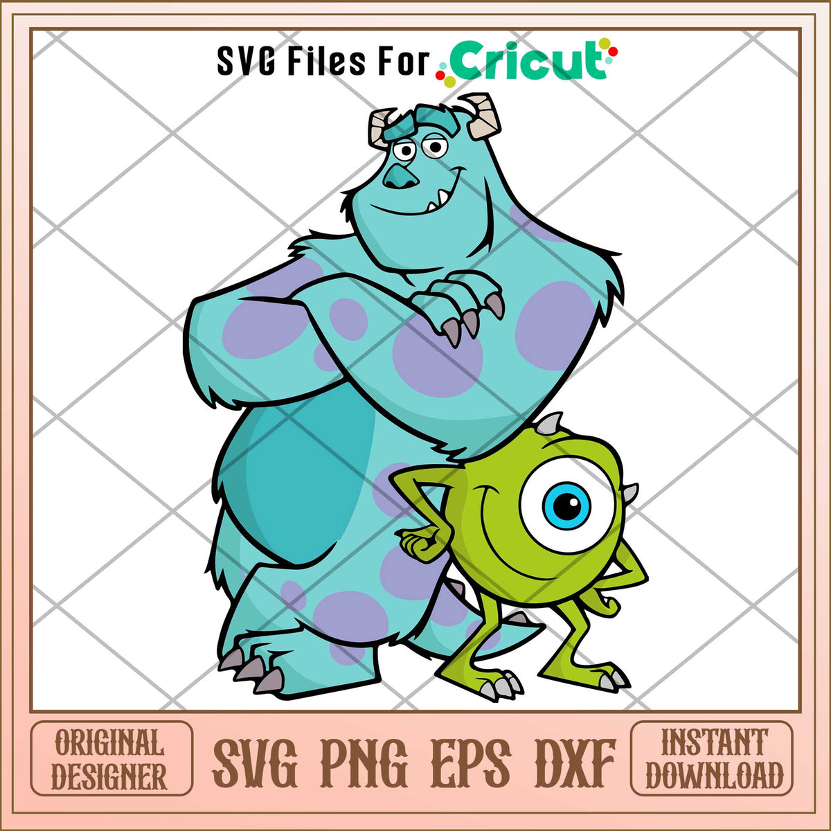 Mike and Sully Svg, Monsters Inc Svg, monsters inc svg, Digital dowloa ...