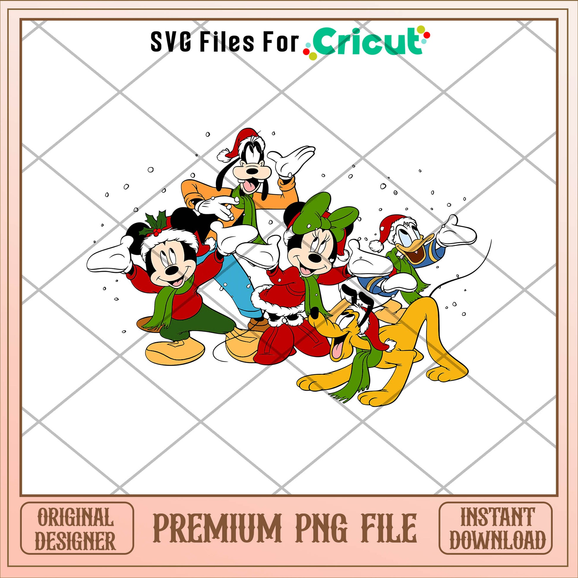 Mikey dancing in the snow png, mickey png, christmas png