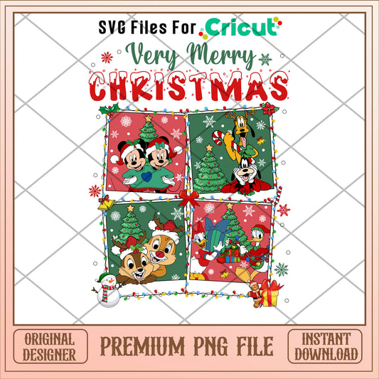 Mikey very marry christmas png, mickey png, christmas png