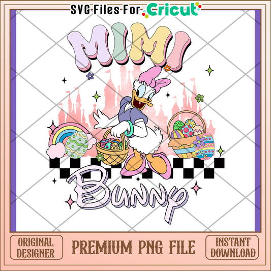 Mimi Bunny Easter PNG Design Download