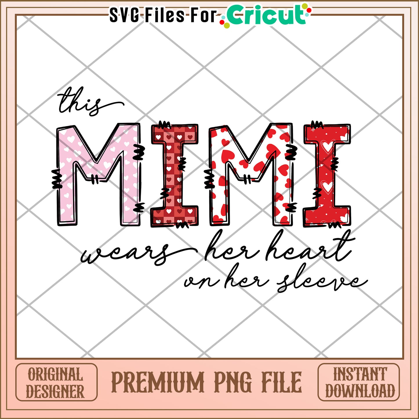 Mimi PNG Wears Her Heart SVG