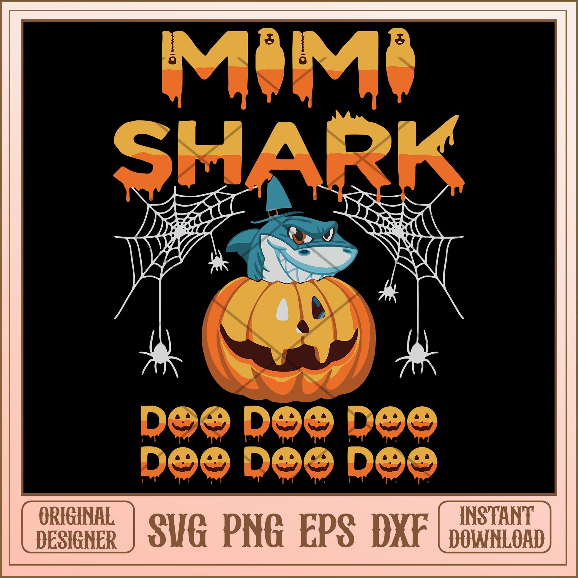Mimi shark svg, halloween characters svg, digital download