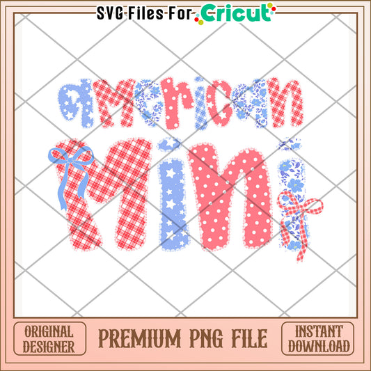 Mimi american png, patriotic theme png, 4th of july png