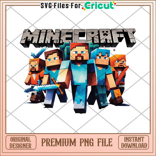 Mindcraft movie creative design png, mindcraft movie png, mincraft game png