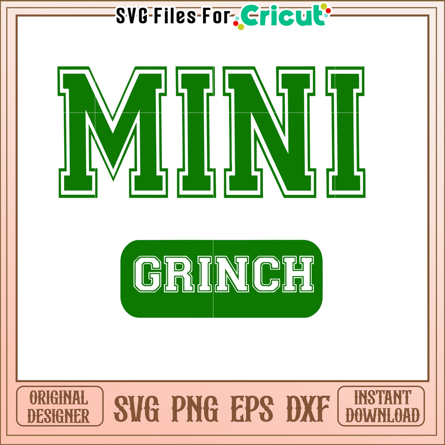 Mini Grinch SVG Design