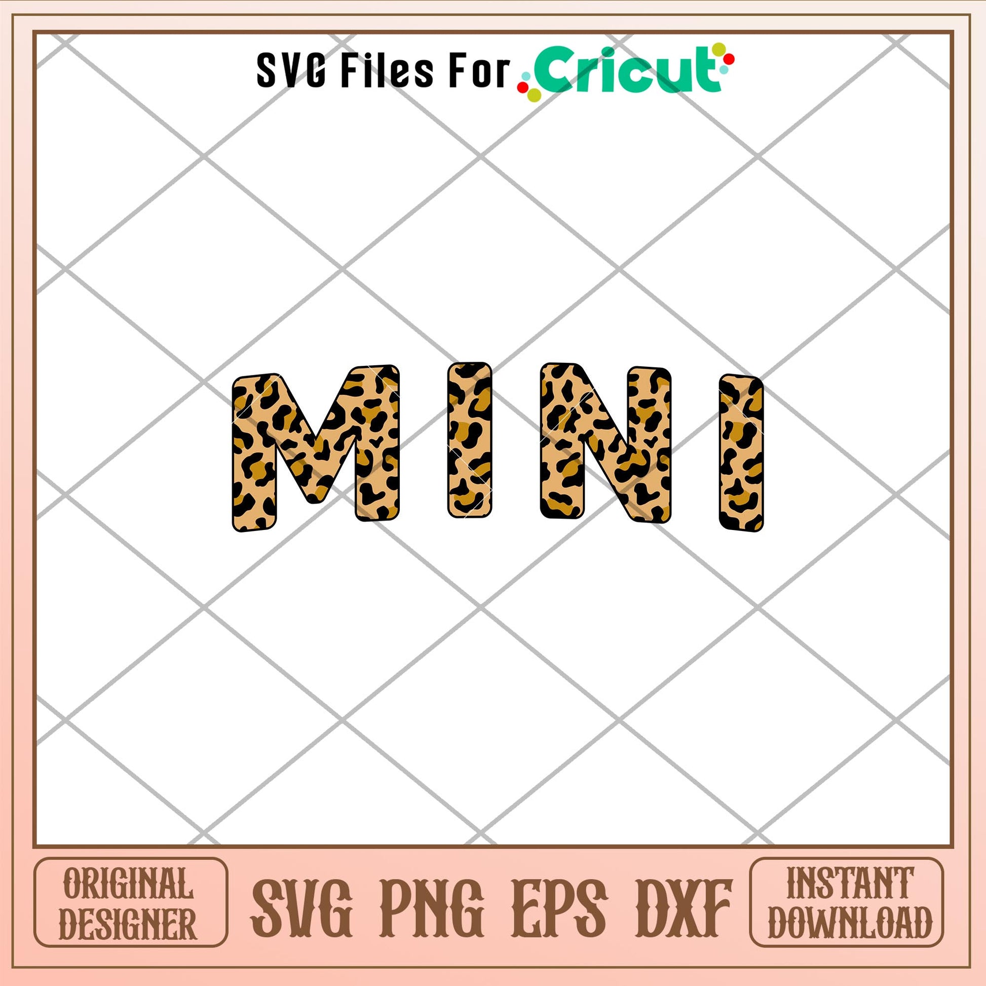 Mini Leopard Skin Svg, Mini leopard svg