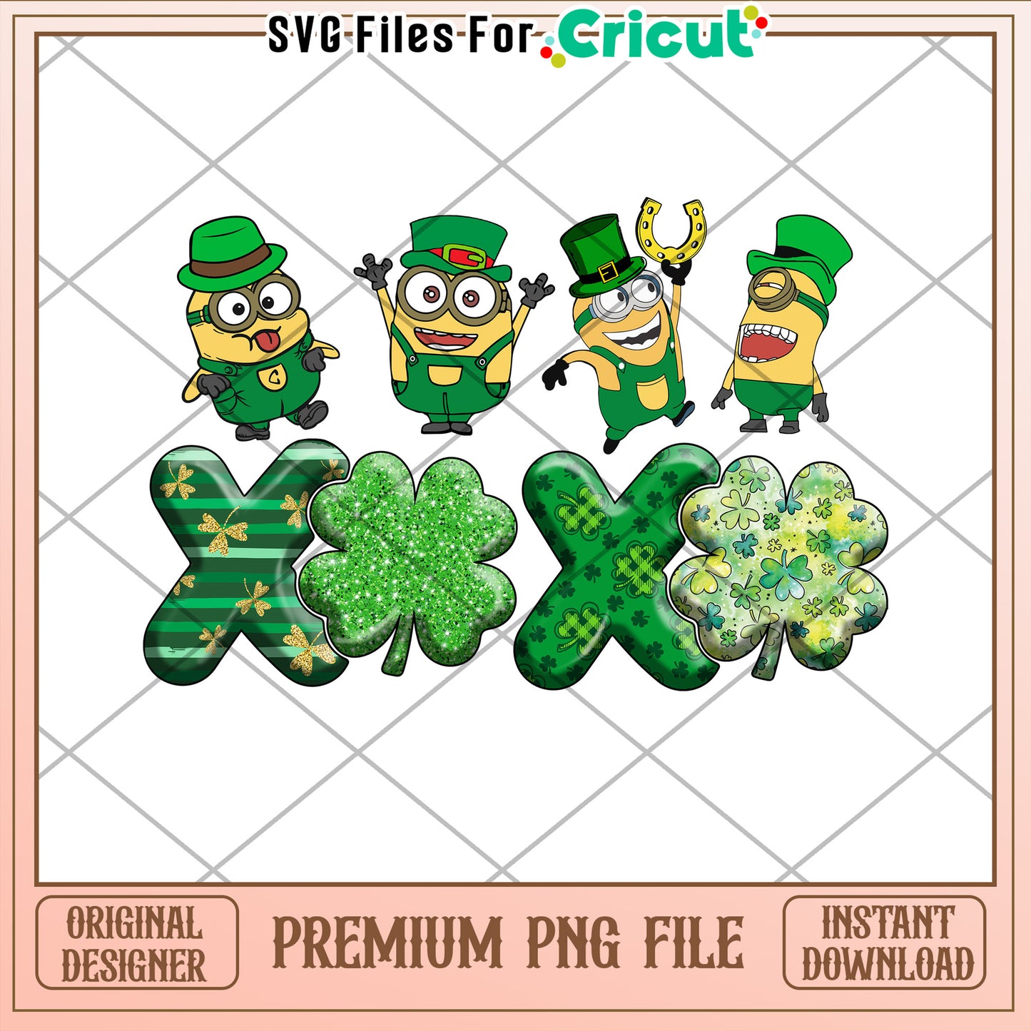 Minion St Patrick's Day PNG File for Craft Projects