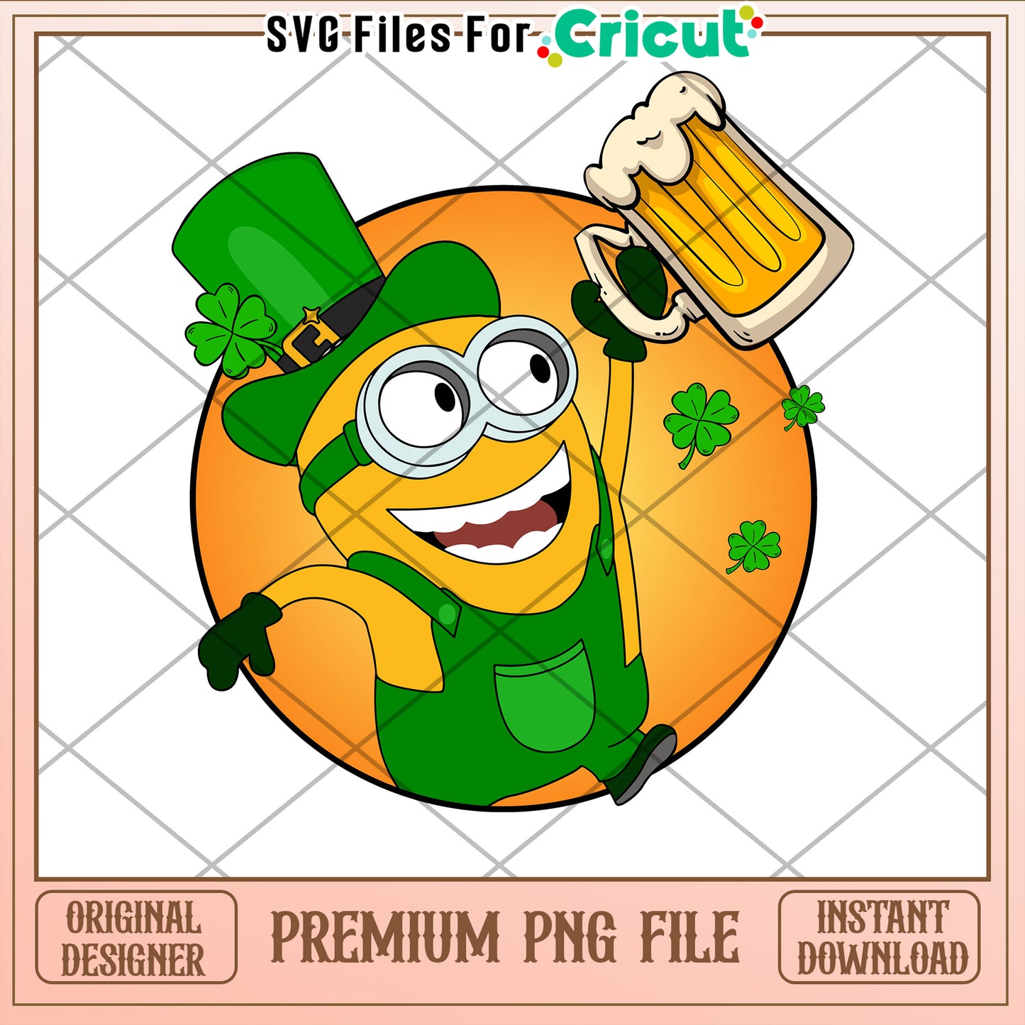 Minion St Patricks Day PNG Instant Download