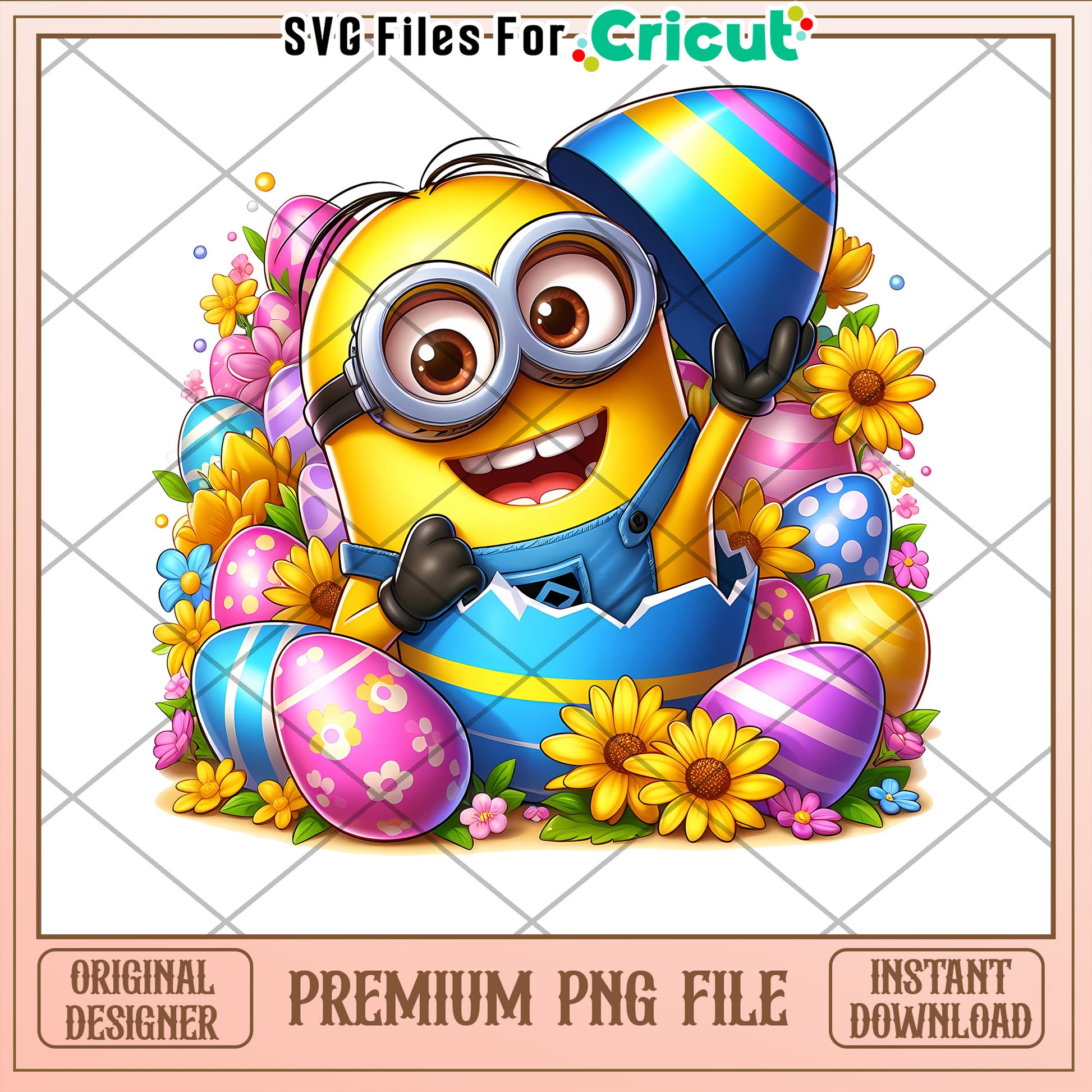 Minions Easter PNG Instant Download