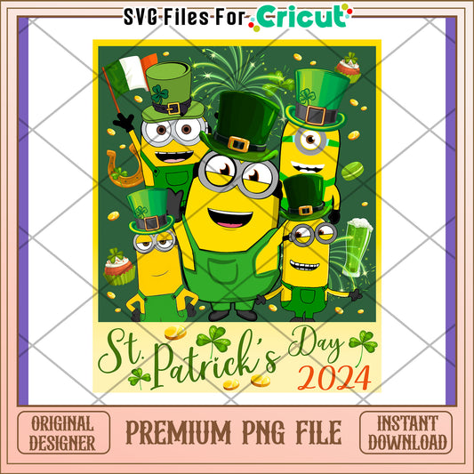 Minions St Patricks Day PNG 2024