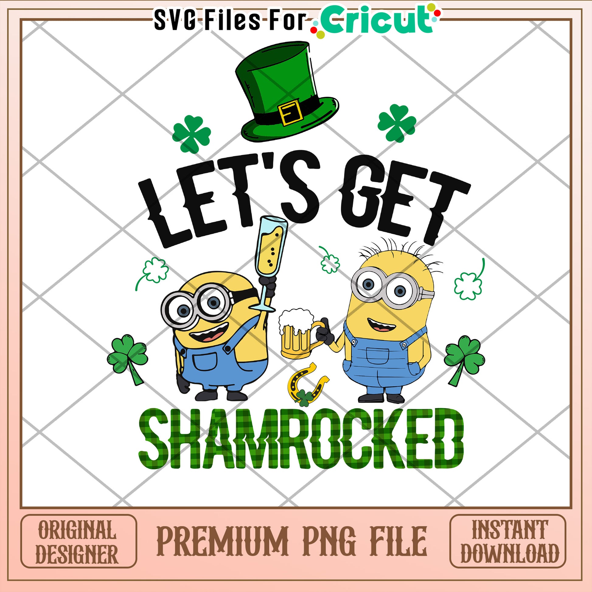Minions St Patricks Day PNG Instant Download