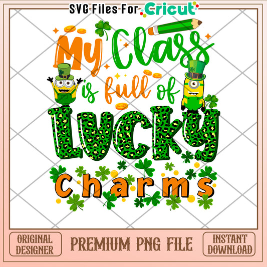 Minions St Patricks Day PNG Lucky Charms