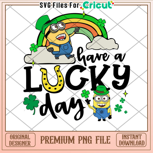 Minions St Patricks Day PNG Lucky Day